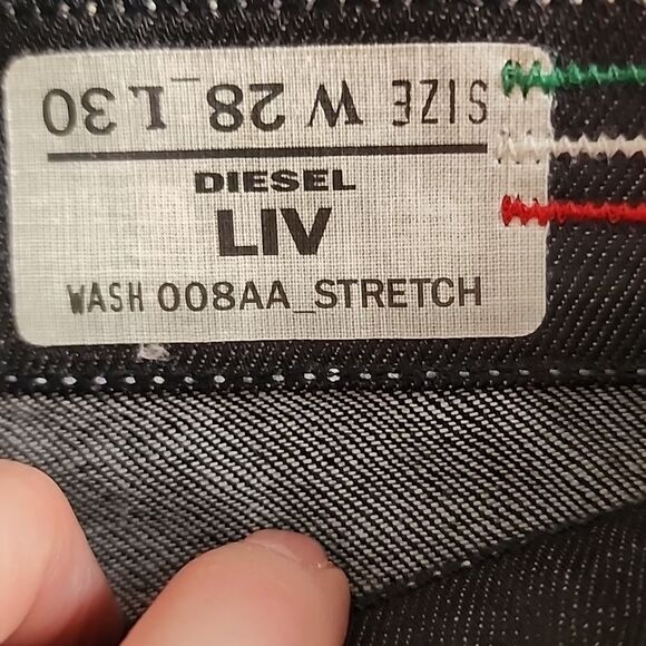 Diesel Liv Straight Leg Low Rise Jeans 28 - Picture 4 of 7